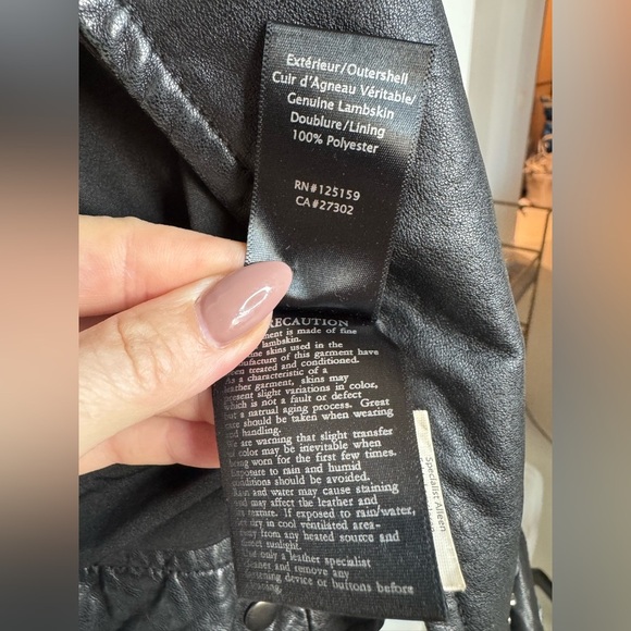 Mackage for Aritzia Leather Biker Jacket – XXS - Picture 6 of 16